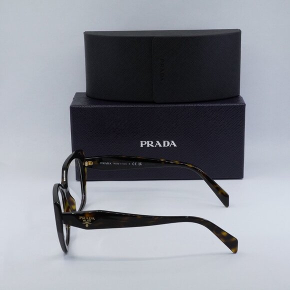 Prada PR18WV 2AU1O1 Cat Eye Eyeglasses - Havana 54mm - Picture 9 of 10